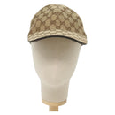 GUCCI GG Canvas Baseball Cap L Beige Red Green 200035 Auth yk19400-13