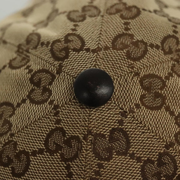 GUCCI GG Canvas Baseball Cap L Beige Red Green 200035 Auth yk19400