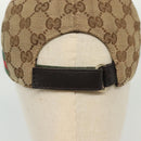 GUCCI GG Canvas Baseball Cap L Beige Red Green 200035 Auth yk19400-7