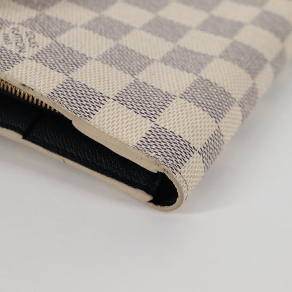 LOUIS VUITTON Damier Azur Portefeuille Insolite Long Wallet N63221 Auth yk19403V