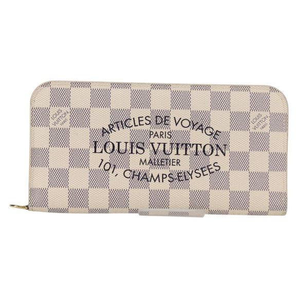 LOUIS VUITTON Damier Azur Portefeuille Insolite Long Wallet N63221 Auth yk19403V