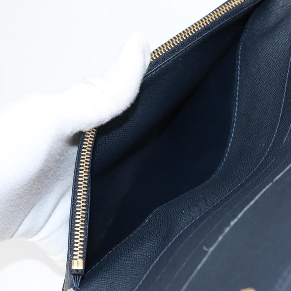 LOUIS VUITTON Damier Azur Portefeuille Insolite Long Wallet N63221 Auth yk19403V