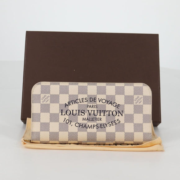 LOUIS VUITTON Damier Azur Portefeuille Insolite Long Wallet N63221 Auth yk19403V