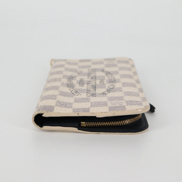 LOUIS VUITTON Damier Azur Portefeuille Insolite Long Wallet N63221 Auth yk19403V