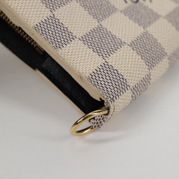 LOUIS VUITTON Damier Azur Portefeuille Insolite Long Wallet N63221 Auth yk19403V
