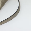 LOEWE Anagram Shoulder Bag Leather Gold Tone Gold Auth yk19406-7