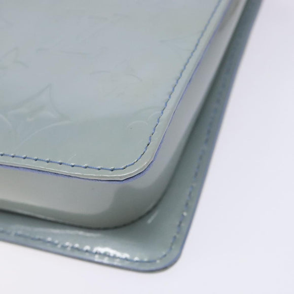 LOUIS VUITTON Monogram Vernis Motto Pouch Lavande M91224 LV Auth yk19411