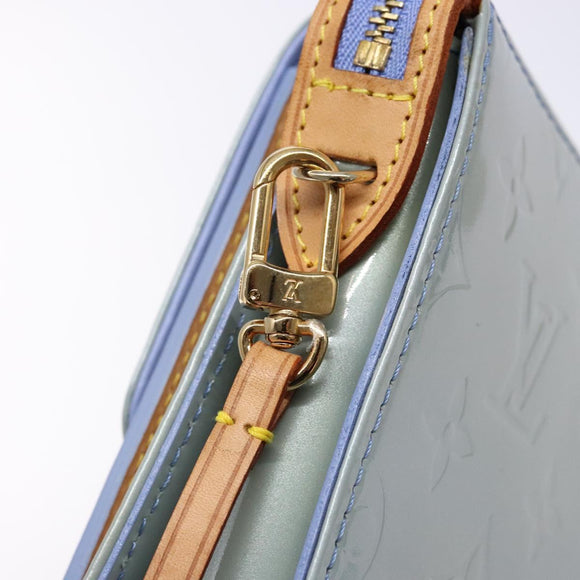 LOUIS VUITTON Monogram Vernis Motto Pouch Lavande M91224 LV Auth yk19411