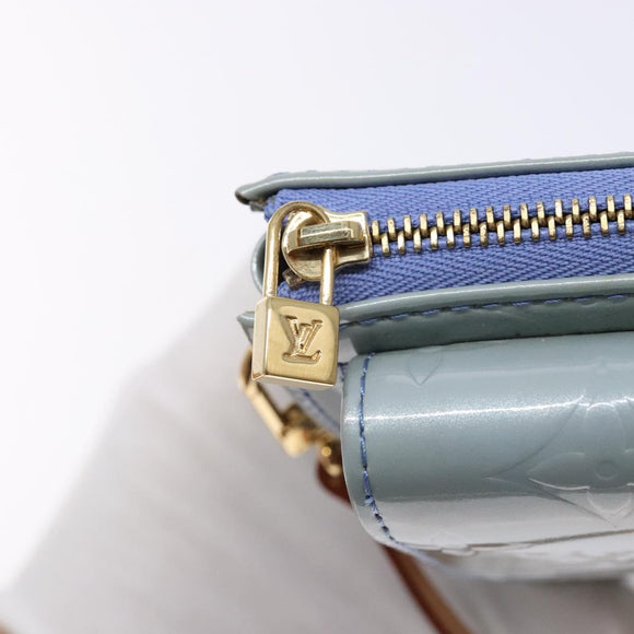 LOUIS VUITTON Monogram Vernis Motto Pouch Lavande M91224 LV Auth yk19411