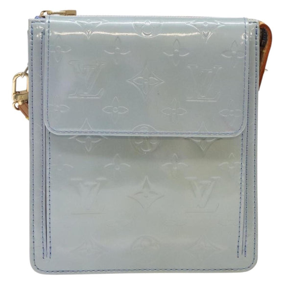 LOUIS VUITTON Monogram Vernis Motto Pouch Lavande M91224 LV Auth yk19411