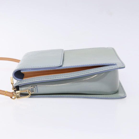 LOUIS VUITTON Monogram Vernis Motto Pouch Lavande M91224 LV Auth yk19411