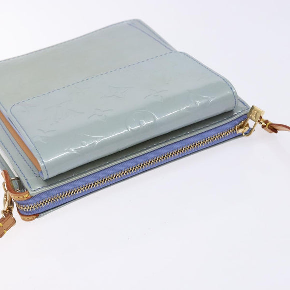 LOUIS VUITTON Monogram Vernis Motto Pouch Lavande M91224 LV Auth yk19411