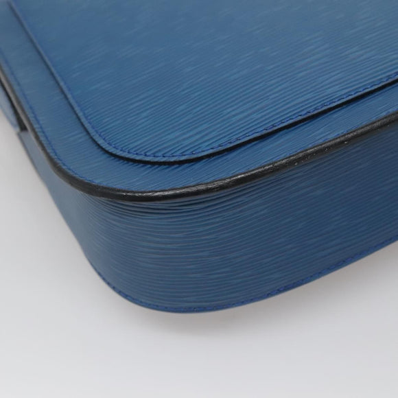 LOUIS VUITTON Epi Saint Cloud GM Shoulder Bag Toledo Blue M52195 LV Auth yk19414