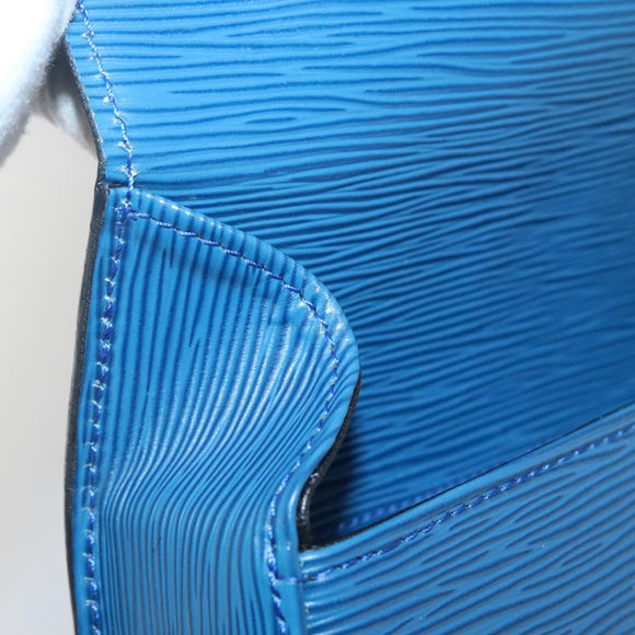 LOUIS VUITTON Epi Saint Cloud GM Shoulder Bag Toledo Blue M52195 LV Auth yk19414