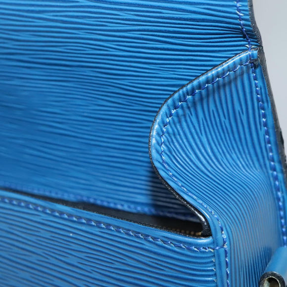 LOUIS VUITTON Epi Saint Cloud GM Shoulder Bag Toledo Blue M52195 LV Auth yk19414