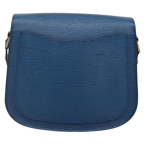 LOUIS VUITTON Epi Saint Cloud GM Shoulder Bag Toledo Blue M52195 LV Auth yk19414