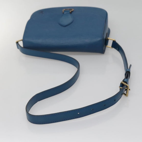 LOUIS VUITTON Epi Saint Cloud GM Shoulder Bag Toledo Blue M52195 LV Auth yk19414