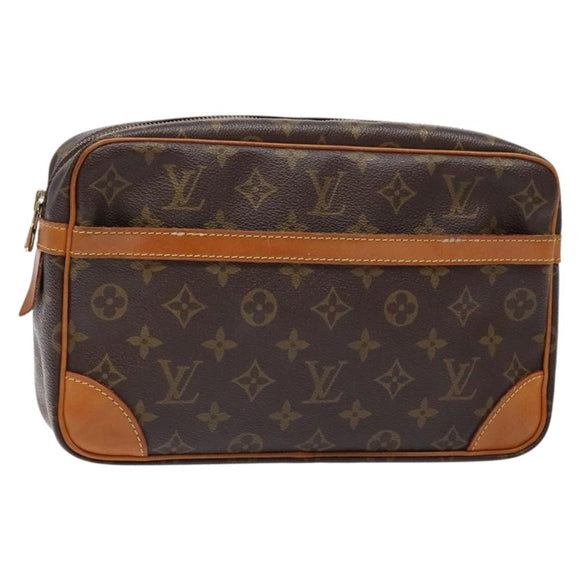LOUIS VUITTON Monogram Compiegne 28 Clutch Bag M51845 LV Auth yk19415