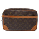 LOUIS VUITTON Monogram Compiegne 28 Clutch Bag M51845 LV Auth yk19415-13