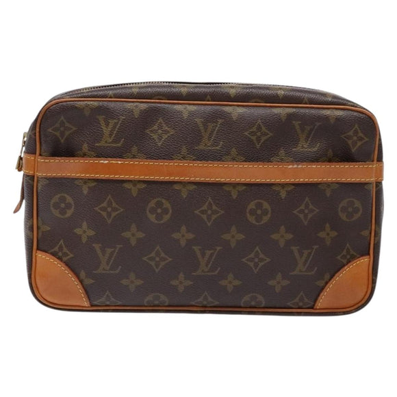 LOUIS VUITTON Monogram Compiegne 28 Clutch Bag M51845 LV Auth yk19415