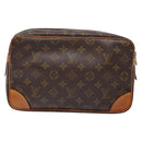 LOUIS VUITTON Monogram Compiegne 28 Clutch Bag M51845 LV Auth yk19415-2