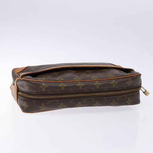 LOUIS VUITTON Monogram Compiegne 28 Clutch Bag M51845 LV Auth yk19415