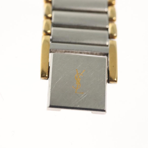 SAINT LAURENT Watches metal Silver Auth yk19419