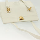 Gianni Versace Shoulder Bag Leather White Gold Auth yk19420-6