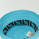 FENDI Zucca Canvas Hat Cotton Blue Auth yk19421M-11