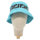 FENDI Zucca Canvas Hat Cotton Blue Auth yk19421M-13