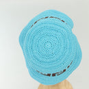 FENDI Zucca Canvas Hat Cotton Blue Auth yk19421M-5