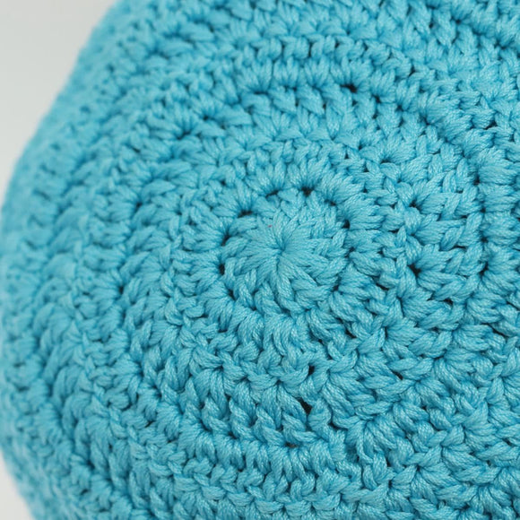 FENDI Zucca Canvas Hat Cotton Blue Auth yk19421M