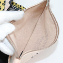 HERMES Animal Pattern Cabasado Plage Boston Bag Tower Ash Beige Auth yk19423V-22