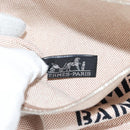 HERMES Animal Pattern Cabasado Plage Boston Bag Tower Ash Beige Auth yk19423V-23