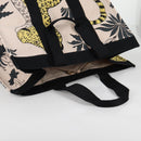HERMES Animal Pattern Cabasado Plage Boston Bag Tower Ash Beige Auth yk19423V-6