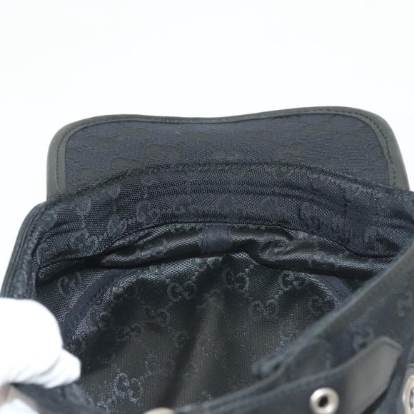 GUCCI GG Canvas Cap L Black Auth yk19424