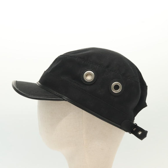 GUCCI GG Canvas Cap L Black Auth yk19424