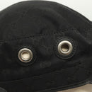GUCCI GG Canvas Cap L Black Auth yk19424-6