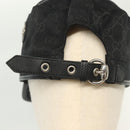 GUCCI GG Canvas Cap L Black Auth yk19424-8