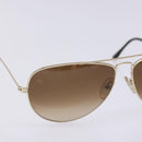 FENDI Sunglasses metal Gold Auth yk19425-6