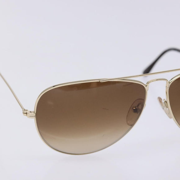 FENDI Sunglasses metal Gold Auth yk19425