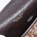 Christian Dior Trotter Canvas Shoulder Bag Brown Gold Auth yk19433-19