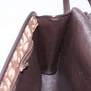 Christian Dior Trotter Canvas Shoulder Bag Brown Gold Auth yk19433-21