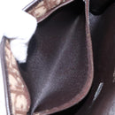 Christian Dior Trotter Canvas Shoulder Bag Brown Gold Auth yk19433-12