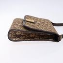 Christian Dior Trotter Canvas Shoulder Bag Brown Gold Auth yk19433-3