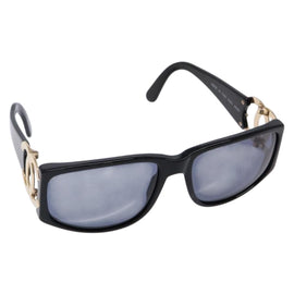 CHANEL Sunglasses plastic Black CC Auth yk19444