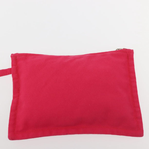 HERMES Animal Pattern Panier Plage PM Tote Bag Canvas White Silver Auth yk19446