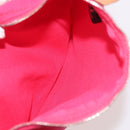 HERMES Animal Pattern Panier Plage PM Tote Bag Canvas White Silver Auth yk19446-22