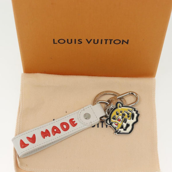 LOUIS VUITTON NIGO Collaboration Dragonne Key Ring White MP3225 LV Auth yk19448M