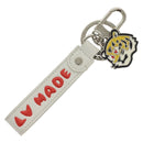 LOUIS VUITTON NIGO Collaboration Dragonne Schlüsselanhänger Weiß MP3225 LV Auth yk19448M-1
